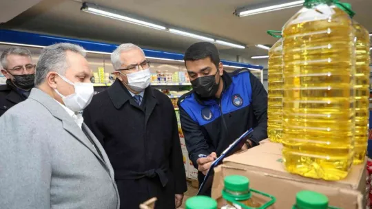 Talas'ta stokçuluk denetimi