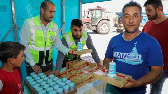 Talas'tan çiftçiye öğlen kumanyası