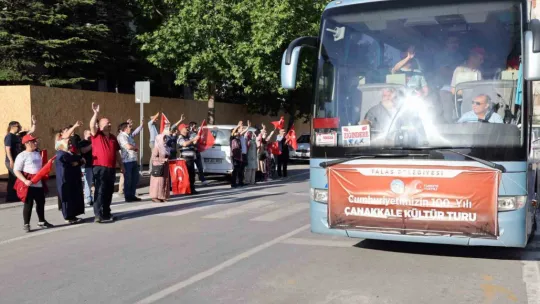 Talas'tan cumhuriyetin 100. yılına özel Çanakkale turu