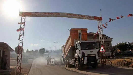 Talas'tan Örencik'e geniş yol