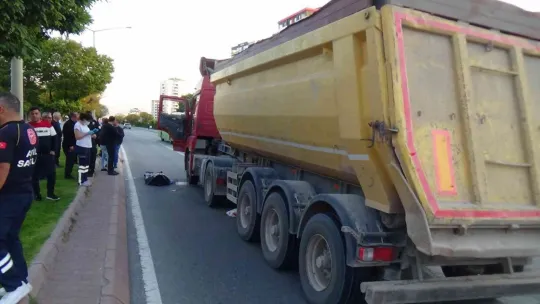 Tırın çarptığı şahıs hayatını kaybetti