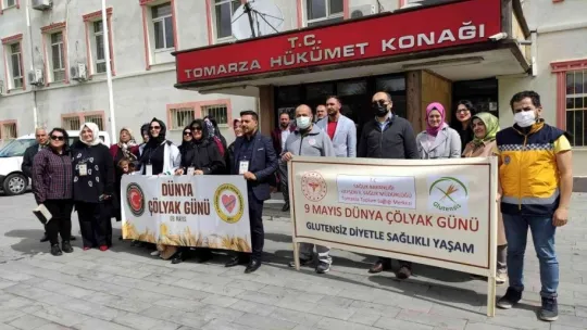 Tomarza'da Çölyak için farkındalık yürüyüşü düzenlendi