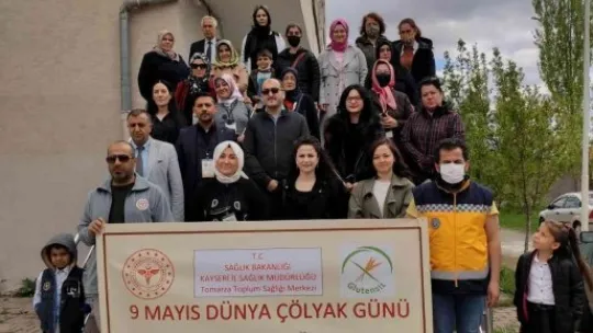 Tomarza'da Çölyak için farkındalık yürüyüşü düzenlendi