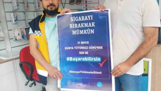 Tomarza İlçe Sağlık Merkezi'nden 'Dünya Tütünsüz Gününde' anlamlı çalışma