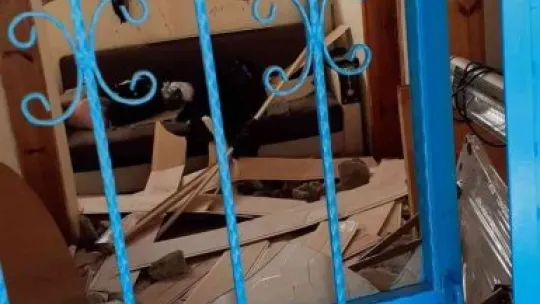 Tüp patladı, ortalık savaş alanına döndü