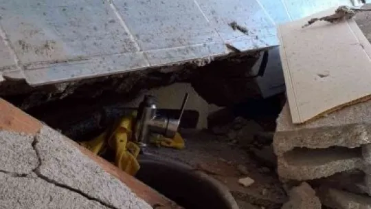 Tüp patladı, ortalık savaş alanına döndü