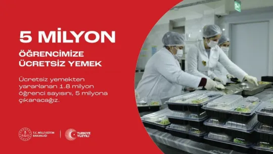 Kayseri'de 32 bin 717 öğrenciye ücretsiz yemek verilecek