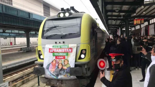 Türkiye'den Afganistan'a yardım götüren 'İyilik Treni'nin üçüncüsü yola çıktı