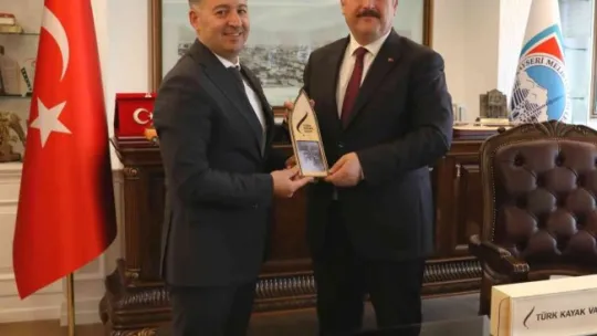 Türkiye Kayak Federasyonu başkan adayından, Melikgazi'ye ziyaret