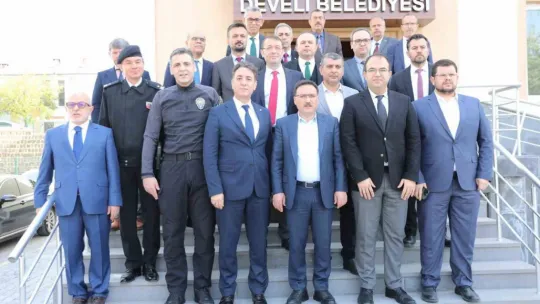 Vali Çiçek'den Develi'ye ziyaret