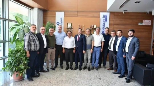 Vali Çiçek, Kayseri OSB Başkanı Yalçın ve yönetim kurulu üyelerini ziyaret etti