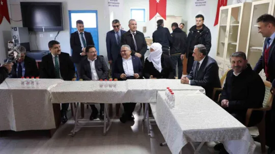 Vali Çiçek ve Başkan Büyükkılıç'tan Develi'deki çalışmalarda inceleme