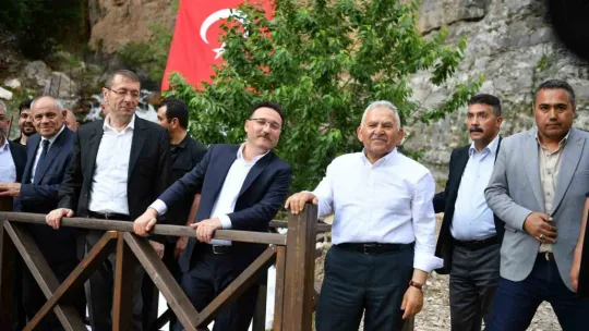 Vali Çiçek ve Başkan Büyükkılıç'yan Kapuzbaşı Şelaleleri'ne turistik hamleler