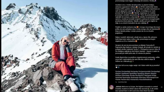 Yabancı fenomenler Erciyes'e çıkarma yaptı