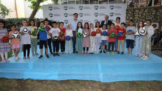 Yahyalı'da çocuklar hem yarıştı hem kazandı
