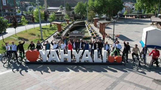Yahyalı'da sağlıklı yaşam için pedal çevirdiler
