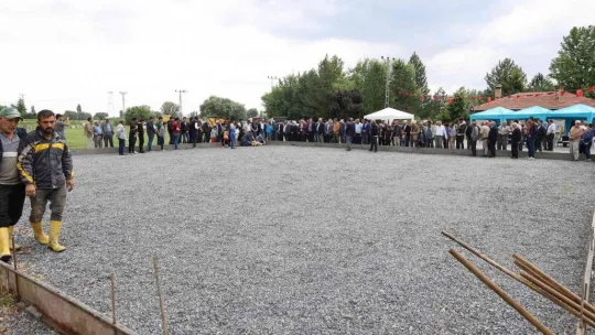 Yahyalı'da Yerköy Cami Temeli Atıldı