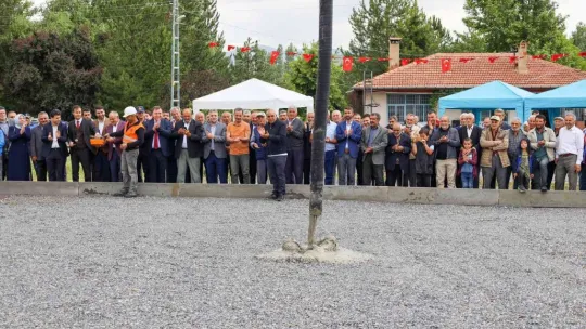 Yahyalı'da Yerköy Cami Temeli Atıldı