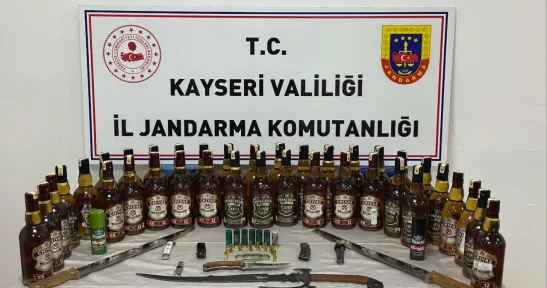 Kayseri'de sahte alkol operasyonu