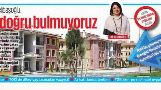 Mimarlar Odası: Dikey yapılaşmayı doğru bulmuyoruz