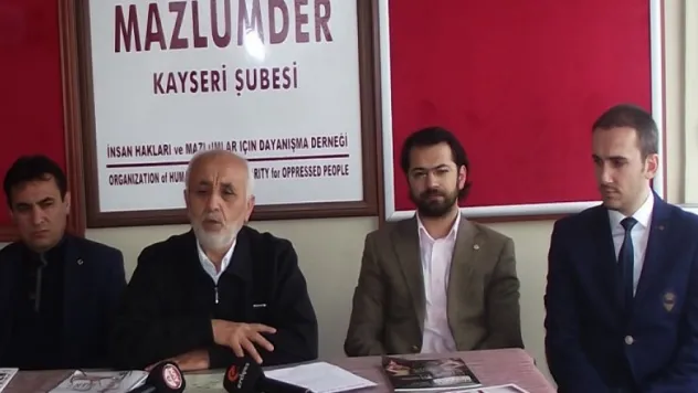 MAZLUMDER Kayseri Şubesi'nden 'Genel Merkeze' tepki