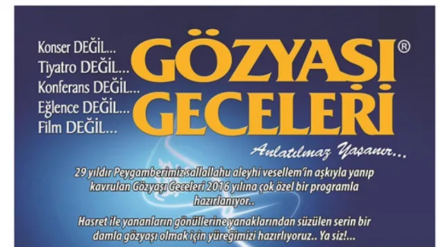 'Kutlu Doğum' aşkına 'Gözyaşı Geceleri'