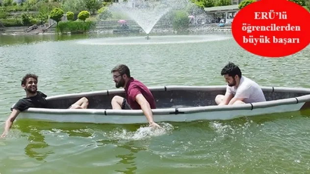 Beton kanoyu yüzdürdüler