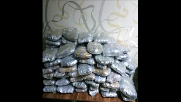 Minibüsün tavan döşemelerinden 93 kilo esrar çıktı