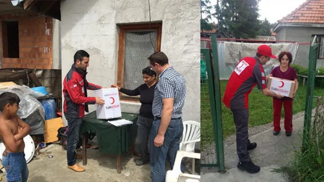 Kızılay, Balkanlara da yardım elini uzattı
