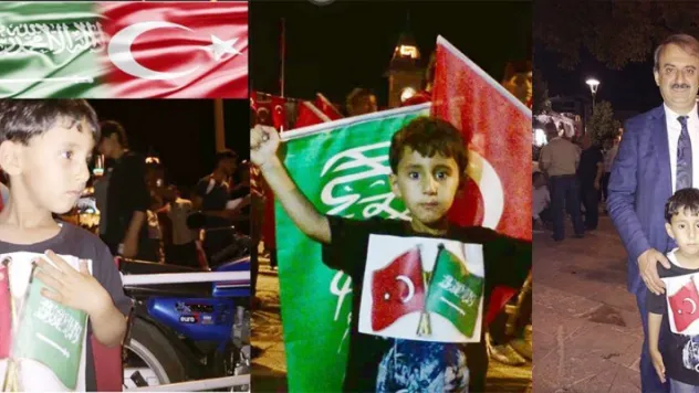 Demokrasi nöbetindeki minik S. Arabistanlı