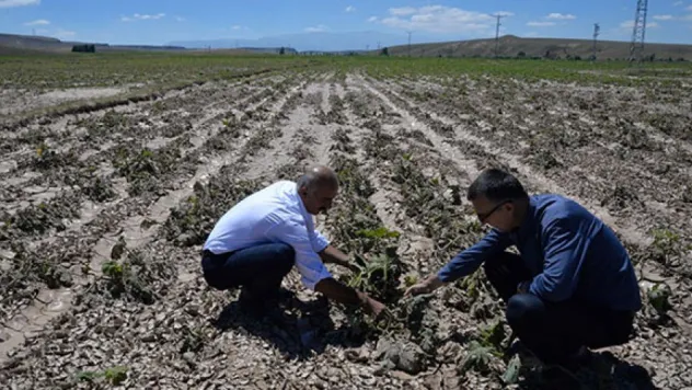 Yeşilhisar'daki hasar tespit çalışmaları drone ile yapıldı