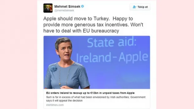 Bakan Şimşek'ten Apple'a davet: Türkiye'ye taşının!