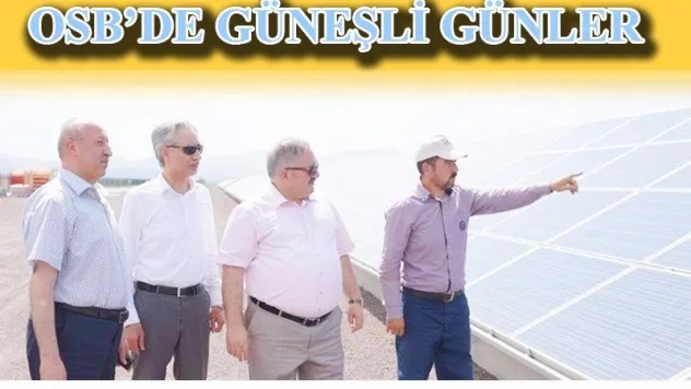 Kayseri OSB'de güneşli günler