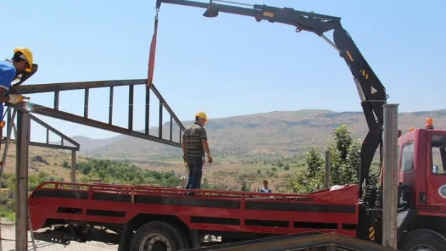 Taziye yeri yapım çalışmaları devam ediyor