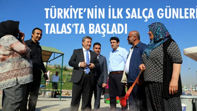 Türkiye'nin ilk salça günleri Talas'ta başladı