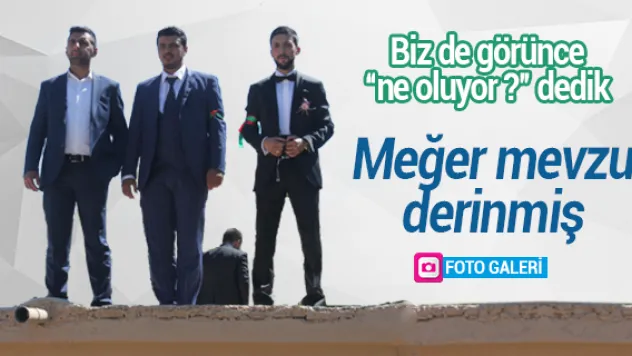 Damadı çatıya çıkaran gelenek düğünlere renk katıyor