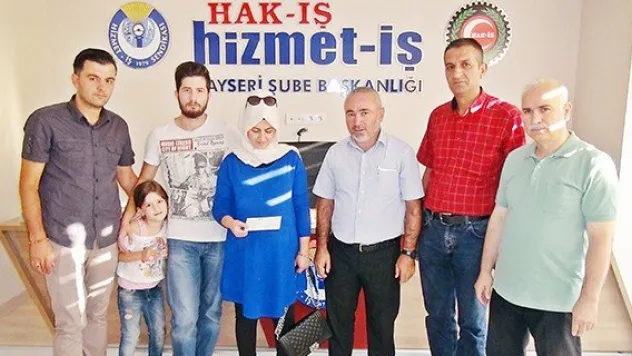 Hizmet İş'ten Ulu ailesine destek