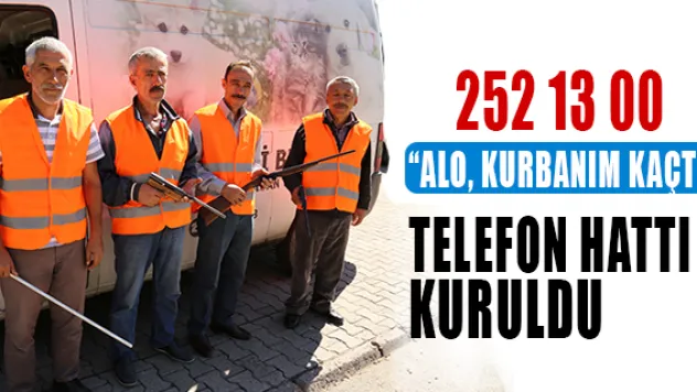 Melikgazi Belediyesinden 'Alo kurbanım kaçtı' telefon hattı