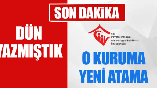 Sosyal Politikalara yeni müdür