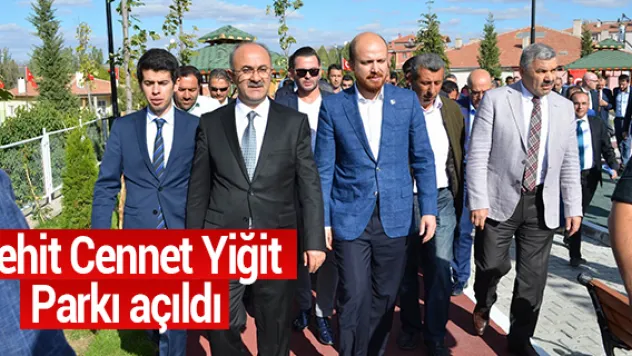 Şehit Cennet Yiğit Parkı açıldı