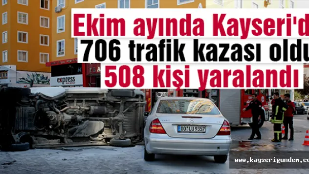 706 trafik kazası oldu  508 kişi yaralandı