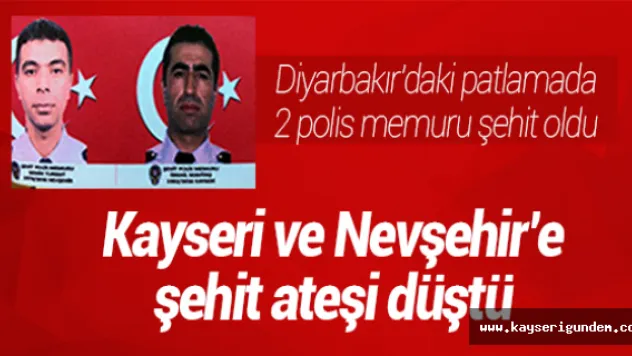 Kayseri'ye şehit ateşi düştü  