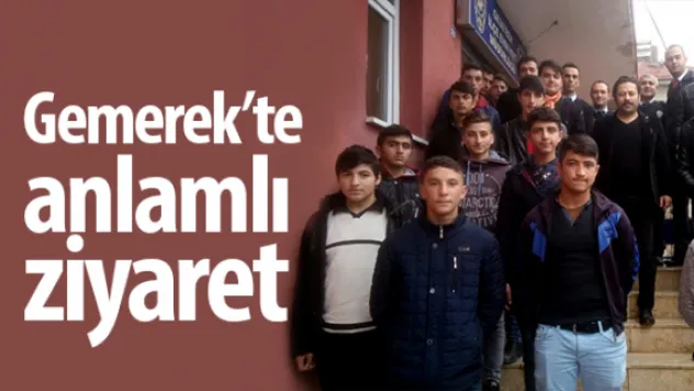 Gemerek'te anlamlı ziyaret