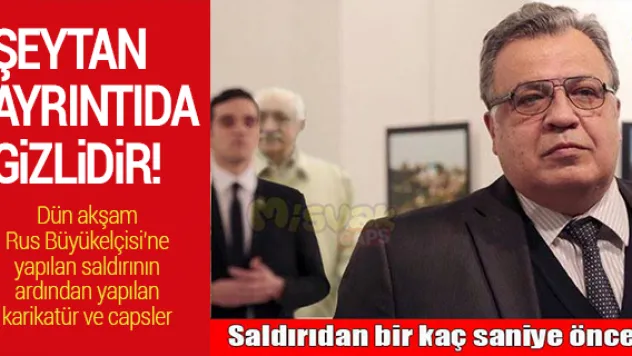 Karlov suikastini en iyi anlatan karikatür!