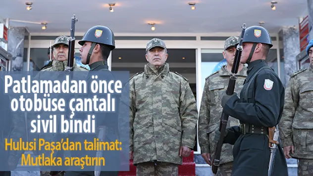 Kayseri'deki patlamadan önce otobüse sivil bindi