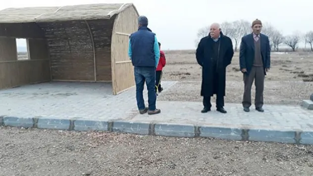 Sultan Sazlığı'nda kamelya yapıldı