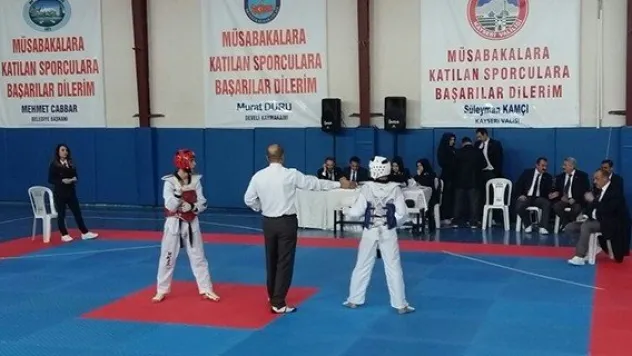 Develi'de 15 Temmuz Şehidi Murat Kocatürk Anısına Taekwondo Turnuvası Düzenledi