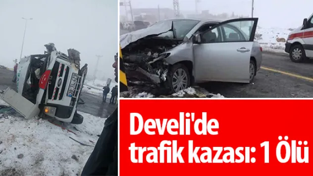 Develi'de trafik kazası: 1 Ölü