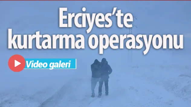 Erciyes'te kurtarma operasyonu