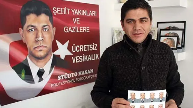 Şehit aileleri ve gazilere biometrik fotoğraf desteği